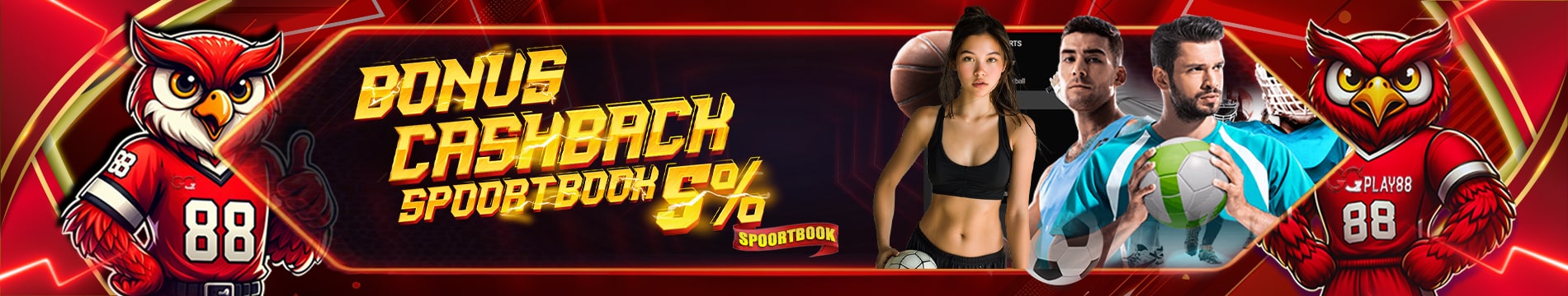 Bonus CASHBACK SPORTSBOOK 5%(Sportsbook)